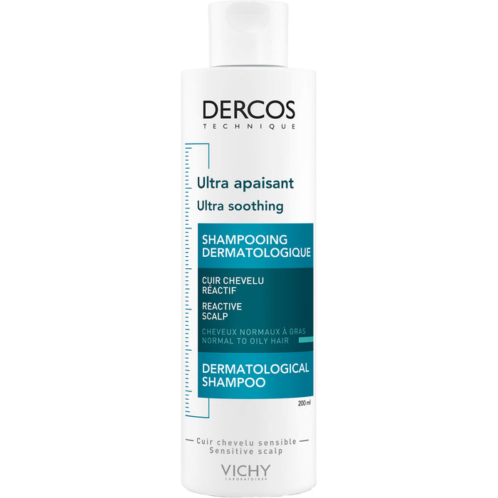 DERCOS Ultra-Sensitiv sanftes Pflege-Shampoo für normale bis fettige Kopfhaut, 200 ml Shampoing
