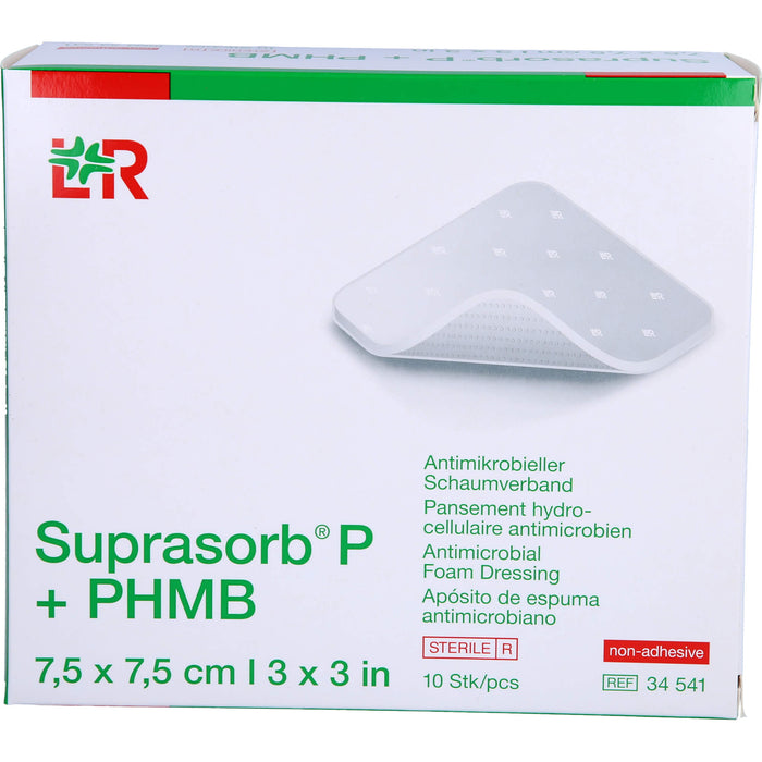 Suprasorb P + PHMB Schaumverband 5x5 cm, 10 St VER