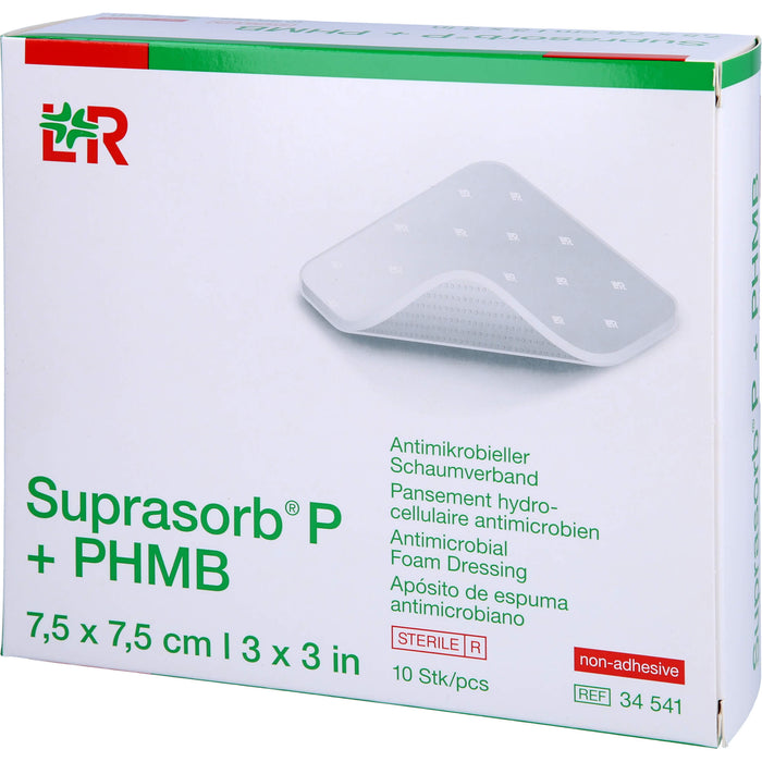 Suprasorb P + PHMB Schaumverband 5x5 cm, 10 St VER