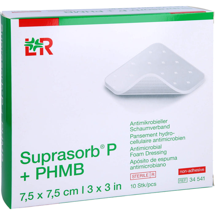 Suprasorb P + PHMB Schaumverband 5x5 cm, 10 St VER