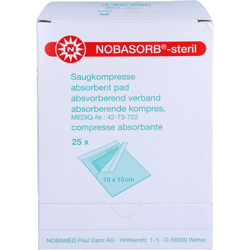 NOBASORB-steril 10x10 P1, 25 St KOM