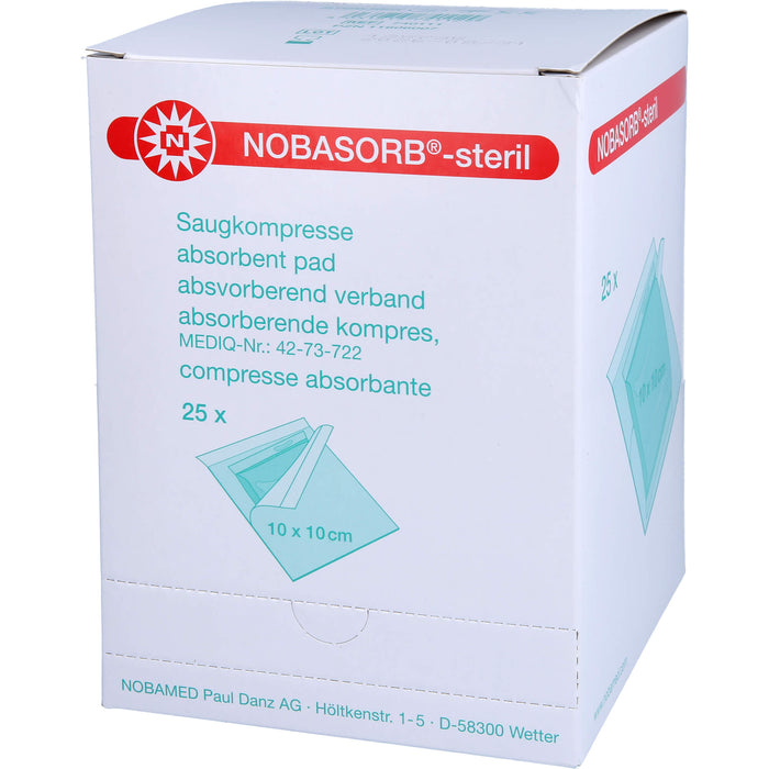 NOBASORB-steril 10x10 P1, 25 St KOM