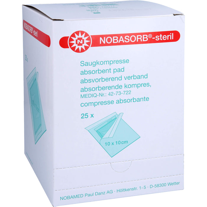 NOBASORB-steril 10x10 P1, 25 St KOM