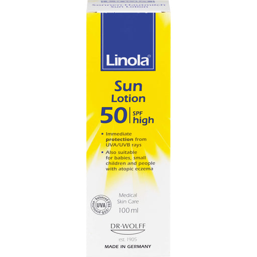 Linola Sonnen-Hautmilch LSF 50, 100 ml Lotion