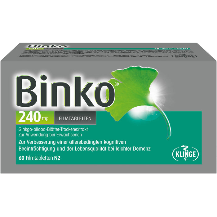 Binko 240 mg Filmtabletten, 60 pc Tablettes