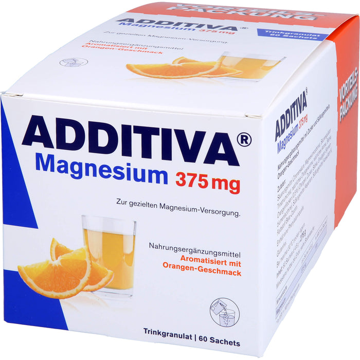 ADDITIVA Magnesium 375mg Sachets, 60 pc Poudre