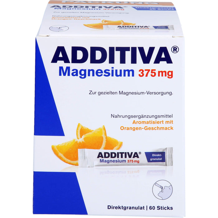 ADDITIVA Magnesium 375mg Sticks, 60 St PUL