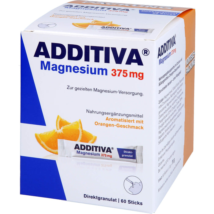 ADDITIVA Magnesium 375mg Sticks, 60 St PUL
