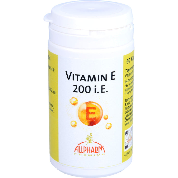 ALLPHARM Vitamin E Premium 200 I.E. Kapseln, 60 St. Kapseln