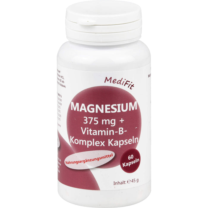Magnesium 375 mg + Vitamin B-Komplex Kapseln, 60 St KAP