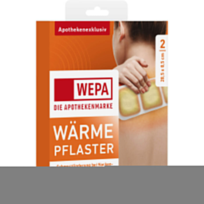 Wärmepflaster Nacken/Rücken 28,5x8,5cm WEPA, 2 St. Kompressen