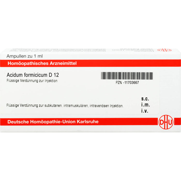 DHU Acidum formicicum D12 Ampullen, 8 St. Ampullen