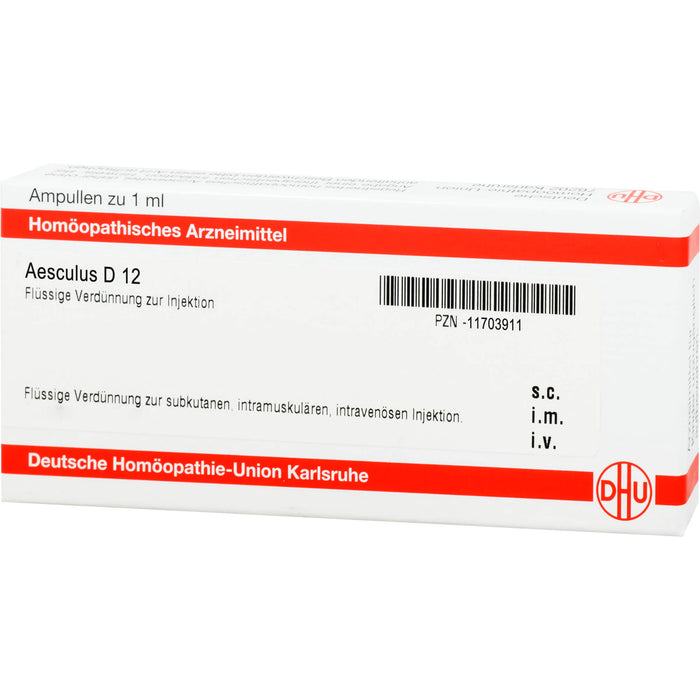 DHU Aesculus D12 Ampullen, 8 pc Ampoules
