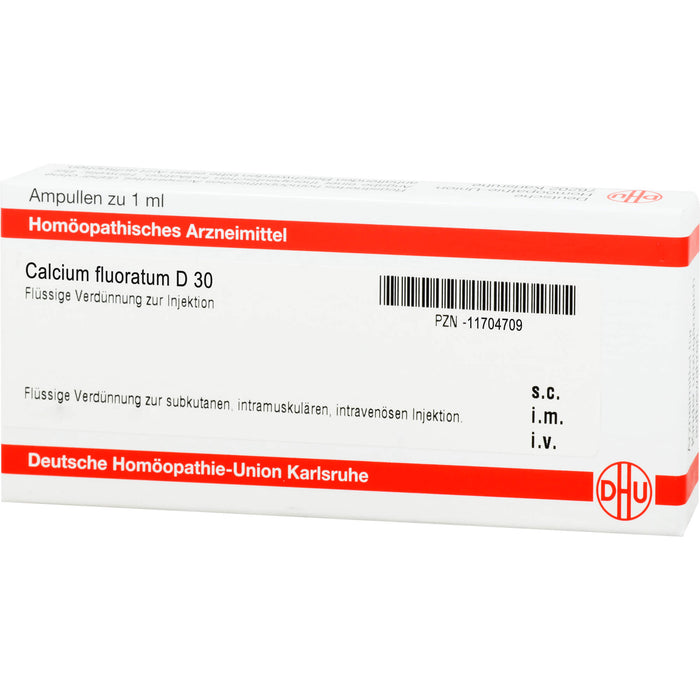 DHU Calcium fluoratum D30 Ampullen, 8 pc Ampoules