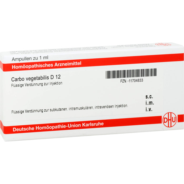 DHU Carbo vegetabilis D12 Ampullen, 8 pcs. Ampoules