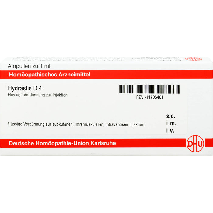 DHU Hydrastis D4 Ampullen, 8 St. Ampullen