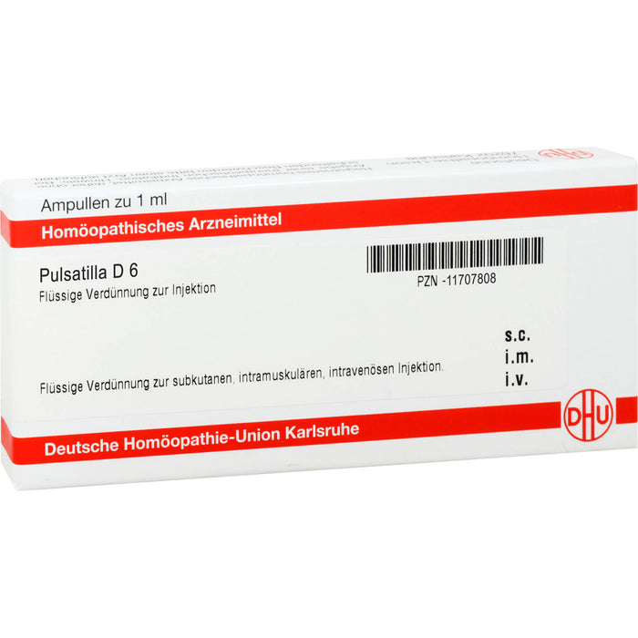 DHU Pulsatilla D6 Ampullen, 8 pcs. Ampoules