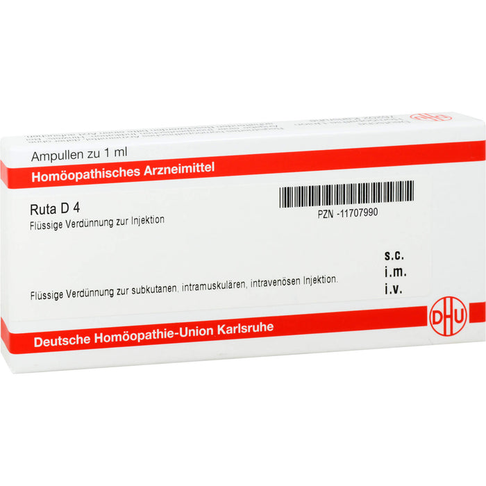 Ruta D4 DHU Ampullen, 8 pcs. Ampoules