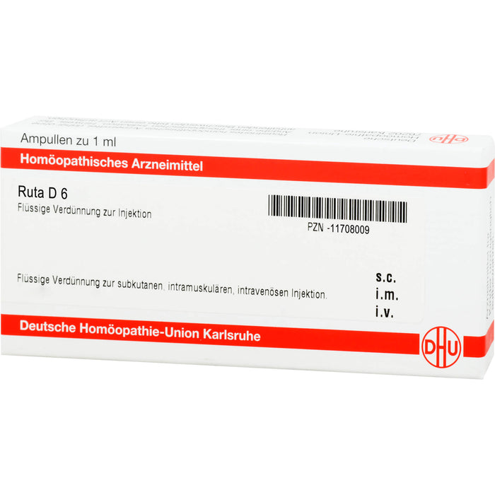 DHU Ruta D6 Ampullen, 8 pcs. Ampoules