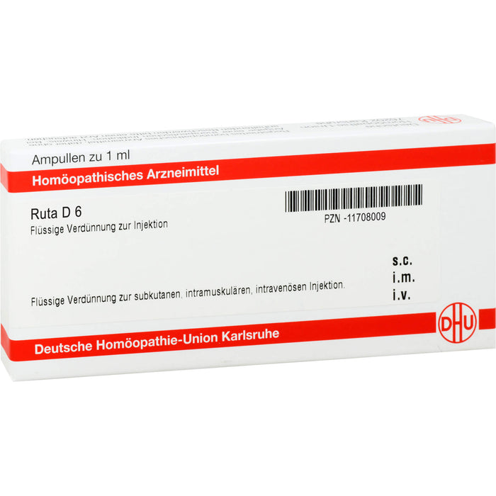 DHU Ruta D6 Ampullen, 8 St. Ampullen