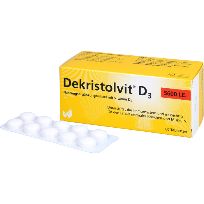 Dekristolvit D3 5600 I.E. Tabletten, 60 pcs. Tablets