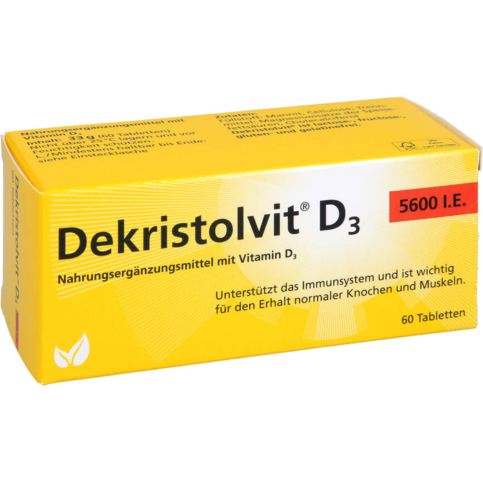 Dekristolvit D3 5600 I.E. Tabletten, 60 pcs. Tablets