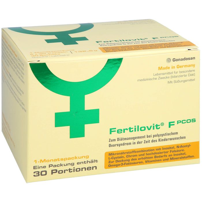 Fertilovit F PCOS 60 Kapseln + 30 Pulver-Sticks, 30 St. Packung