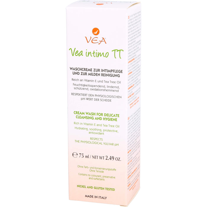 Vea intimo TT Waschcreme zur Intimpflege und zur milden Reinigung, 75 ml Flüssigseife