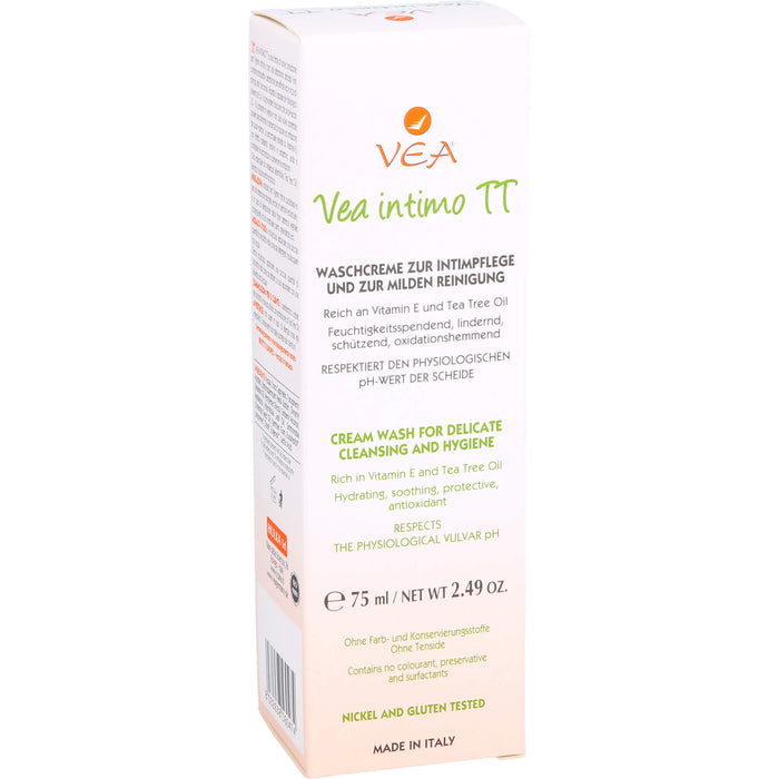 Vea intimo TT Waschcreme zur Intimpflege und zur milden Reinigung, 75 ml Flüssigseife
