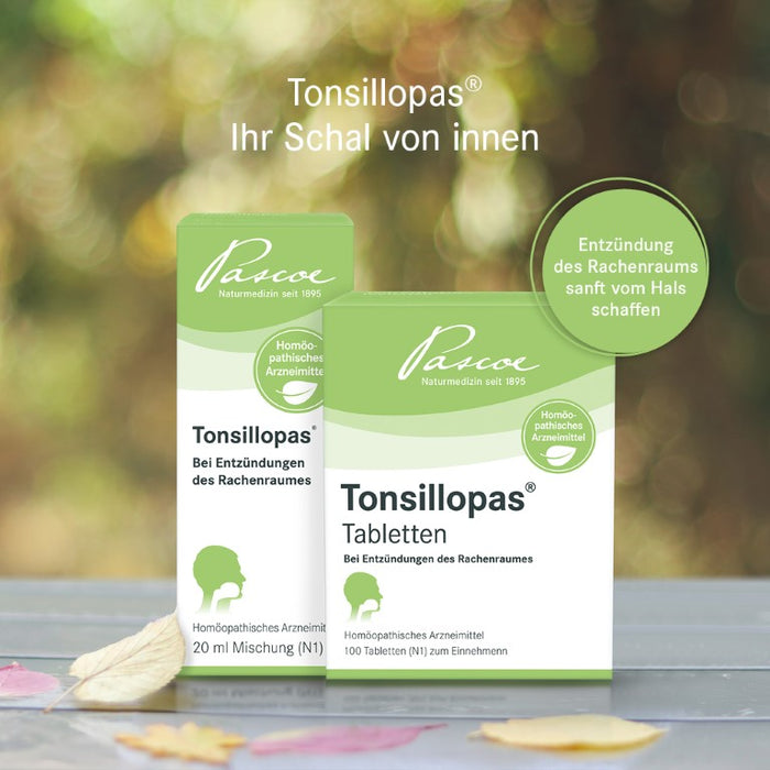 Tonsillopas Mischung bei Entzündungen des Rachenraums, 50 ml Solution