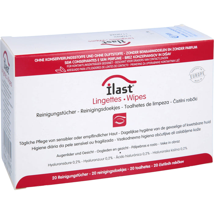 ilast® Wipes, 20 pcs. Cloths