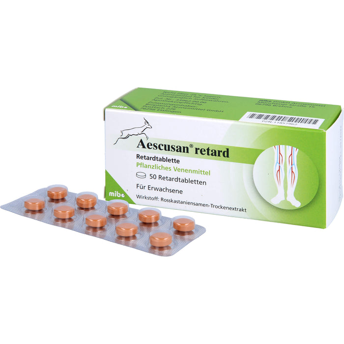 Aescusan Retardtabletten Venenmittel, 50 pcs. Tablets