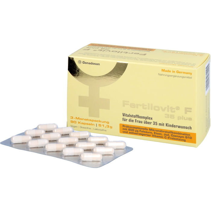 Fertilovit F 35 plus Kapseln für die Frau über 35 mit Kinderwunsch, 90 pcs. Capsules