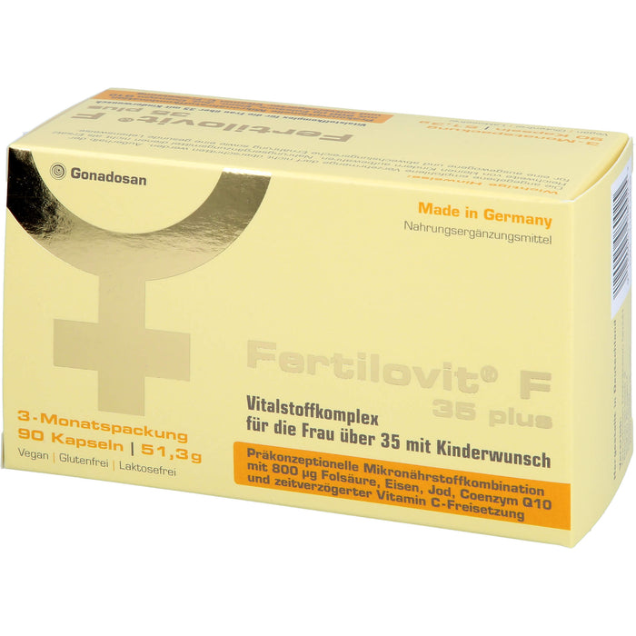 Fertilovit F 35 plus Kapseln für die Frau über 35 mit Kinderwunsch, 90 pcs. Capsules