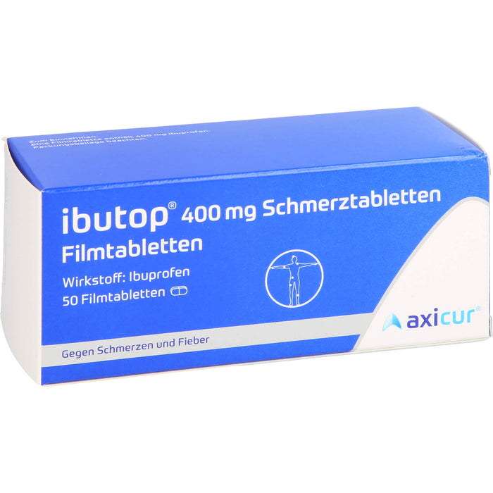 ibutop 400 mg Schmerztabletten Reimport axicorp, 50 pcs. Tablets