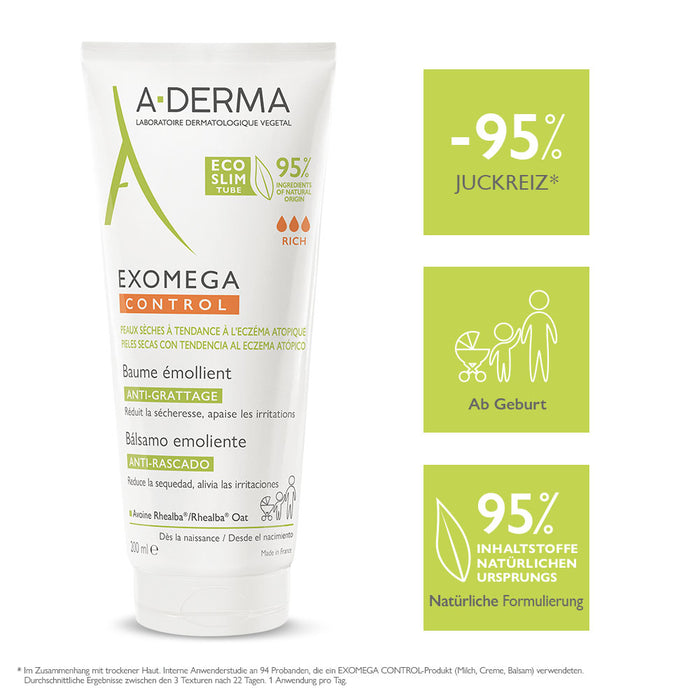 A-DERMA EXOMEGA Control Balsam, 200 ml Baume