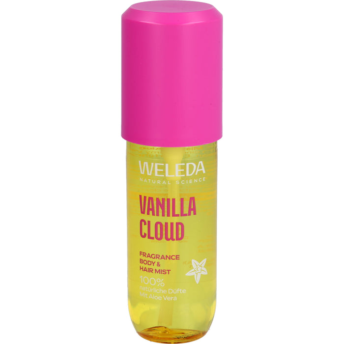 WELEDA Vanilla Cloud Fragrance Body & Hair Mist Spray sinnlich duftende Summer Vibes für Haut und Haare, 95 ml Spray