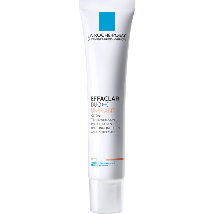 La Roche-Posay Effaclar Duo+M Unifiant getönte, dreifach tiefenwirksame Pflege gegen Unreinheiten Mittel, 40 ml Crème
