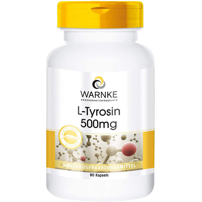 WARNKE Gesundheitsprodukte L-Tyrosin 500 mg Kapseln, 90 St. Kapseln