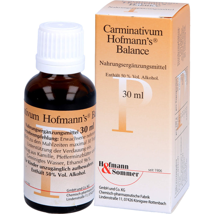 Carminativum Hofmann's Balance Kräuterextraktmischung, 30 ml Solution