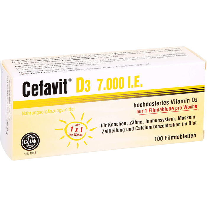 Cefavit D3 7,000 I.E., 100 St FTA