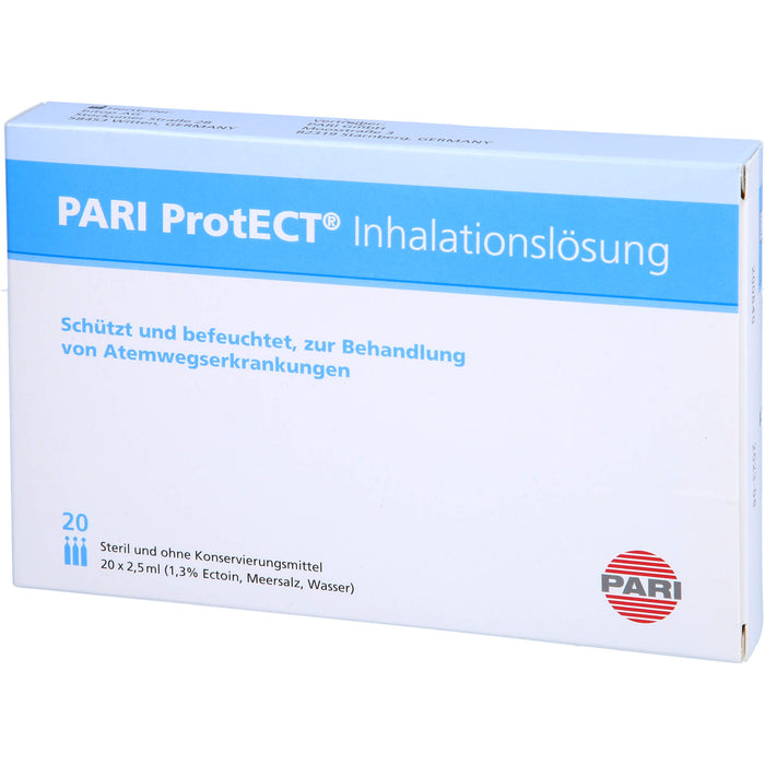 PARI ProtECT Inhalationslösung mit Ectoin 10x2,5ml, 50 ml Solution