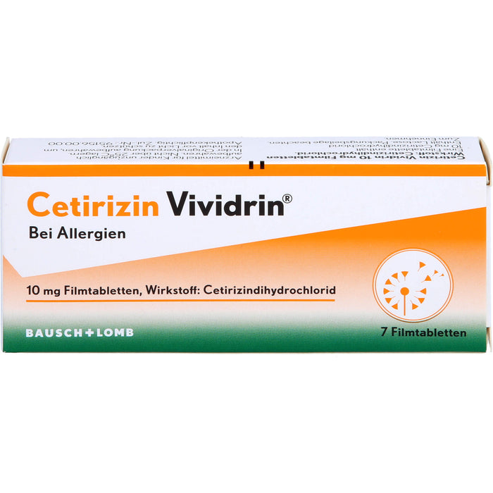 Cetirizin Vividrin 10 mg Filmtabletten, 7 St FTA