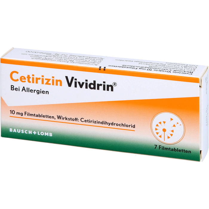 Cetirizin Vividrin 10 mg Filmtabletten, 7 St FTA