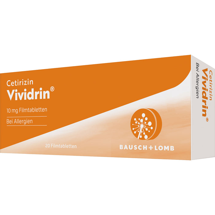 Cetirizin Vividrin 10 mg Filmtabletten, 20 pcs. Tablets