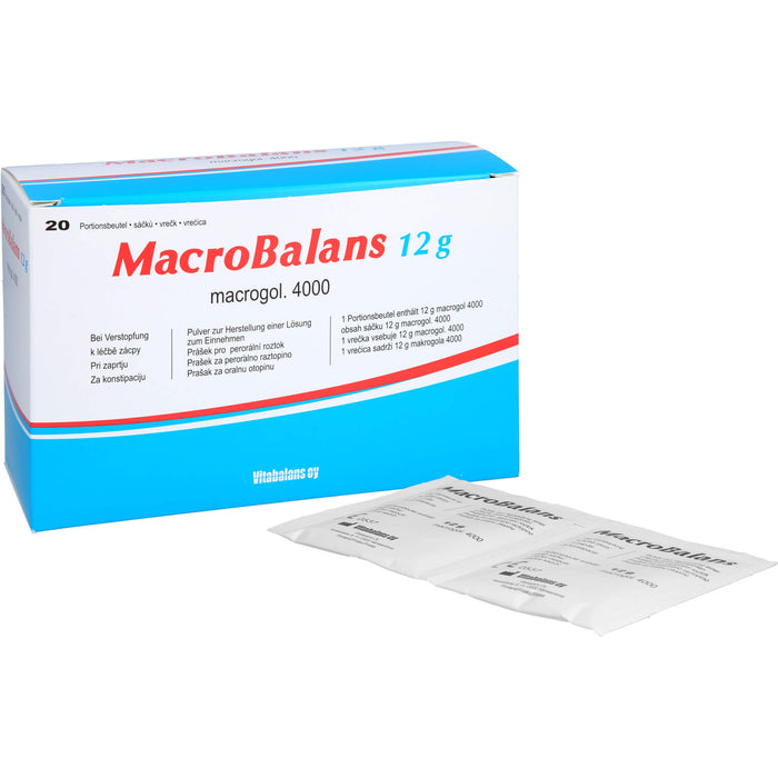 Macrobalans 12g Beutel bei Verstopfung, 20 pcs. Sachets