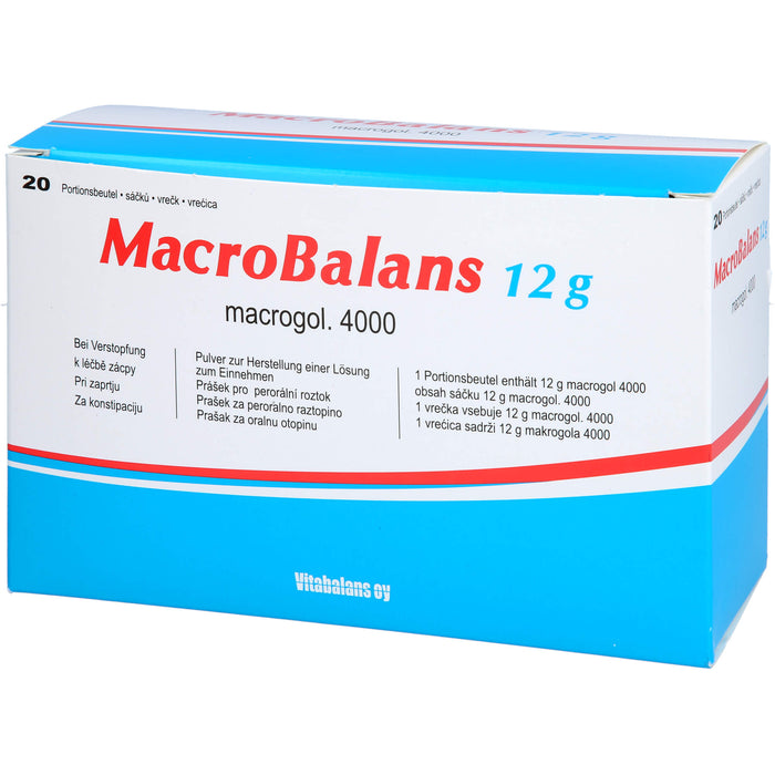 Macrobalans 12g Beutel bei Verstopfung, 20 pcs. Sachets