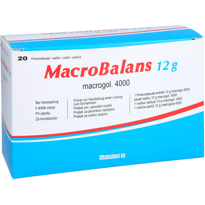 Macrobalans 12g Beutel bei Verstopfung, 20 pcs. Sachets
