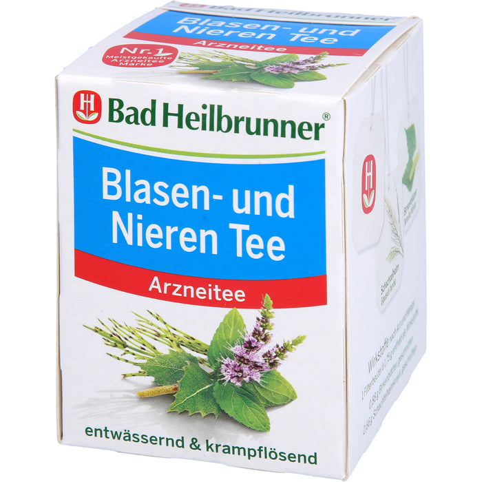 Bad Heilbrunner Blasen- und Nieren Tee entwässernd und krampflösend, 8 St. Filterbeutel