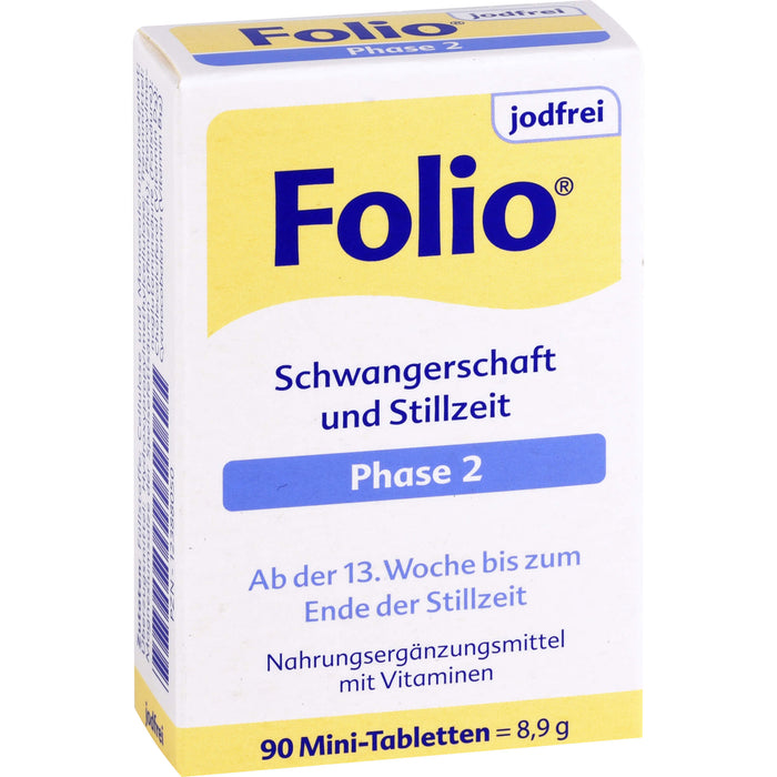 Folio jodfrei Phase 2 Mini-Tabletten, 90 pcs. Tablets